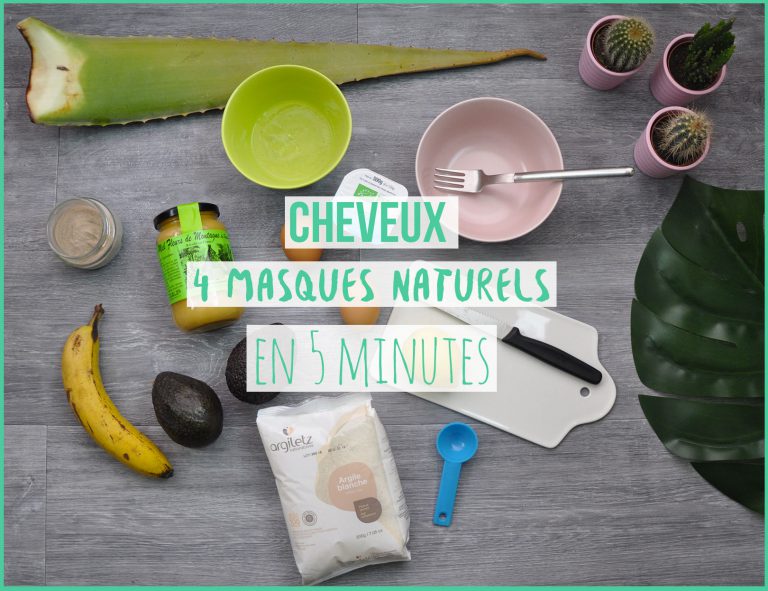 Masques pour les cheveux, quatre recettes naturelles réalisées en 5